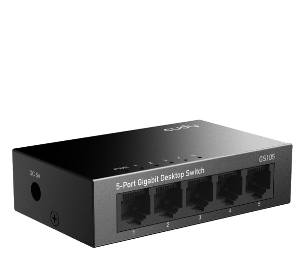 CUDY GS105 5xGE metalowa obudowa - 1110359 - zdjęcie 3